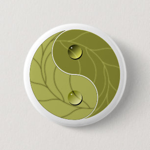 Yin Yang Natur Button