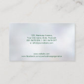 Yin Yang - Nature Balance - glühender Marmor Visitenkarte (Rückseite)