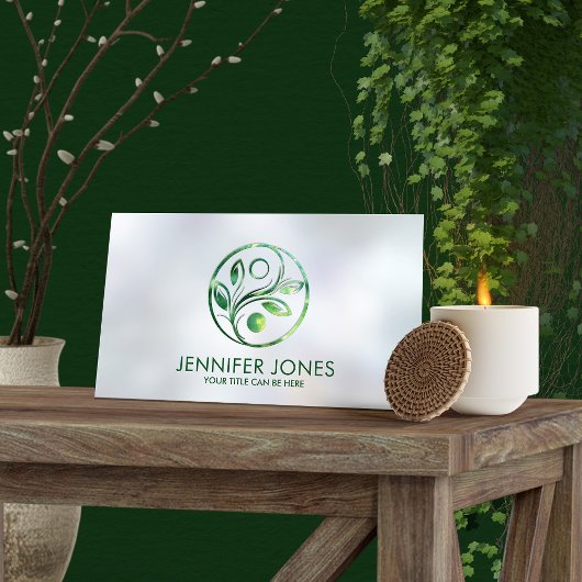 Yin Yang - Nature Balance - glühender Marmor Visitenkarte