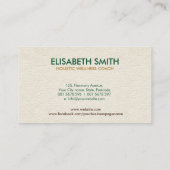 Yin Yang - Nature Balance Visitenkarte (Rückseite)