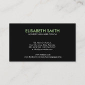 Yin Yang - Nature Balance Visitenkarte (Rückseite)