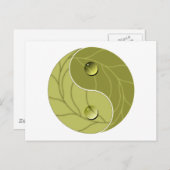 Yin Yang Nature Postkarte (Vorne/Hinten)