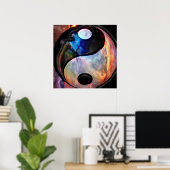 Yin Yang Nebula Poster (Heimbüro)