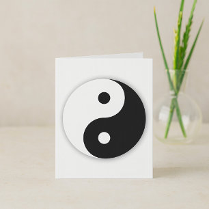 Yin Yang Notizkarten Karte