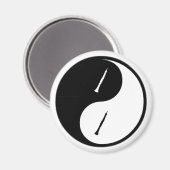 Yin Yang Oboe Magnet (Vorderseite/Rückseite)