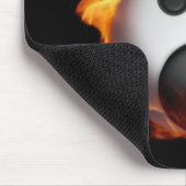 Yin Yang on Fire Mousepad (Ecke)