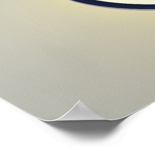 Yin Yang on Fire Poster (Ecke)