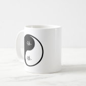 Yin Yang Origami Kaffeetasse (Vorderseite Links)