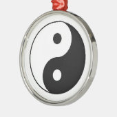 Yin Yang Ornament Aus Metall (Links)