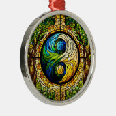 Yin Yang Ornament Aus Metall (Rechts)