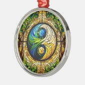 Yin Yang Ornament Aus Metall (Links)