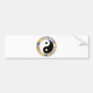 Yin-Yang-Ost-Asienphilosophie Autoaufkleber