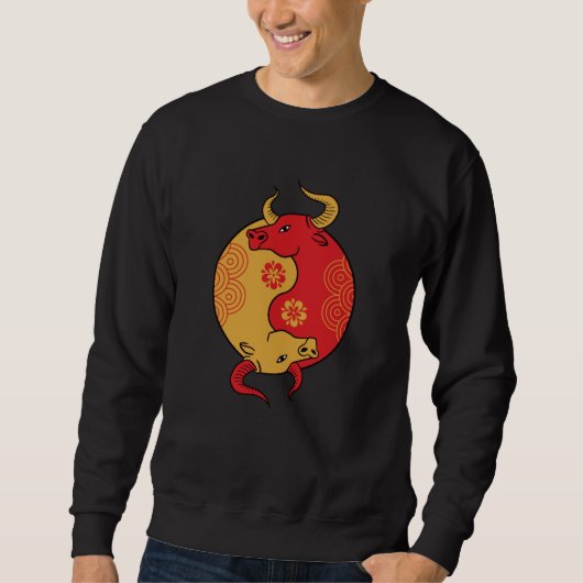 Yin Yang Ox Sweatshirt (Vorderseite)