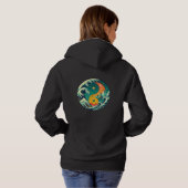 Yin Yang Ozeane Hoodie (Schwarz voll)