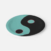 Yin Yang Pappteller (Schrägansicht)