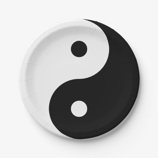 "YIN YANG " PAPPTELLER (Vorderseite)