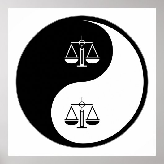 Yin Yang Paralegal Work Poster (Vorne)
