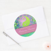Yin Yang Pastels Buchzeichen Sticker (Umschlag)