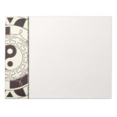 Yin Yang Pattern Notepad Notizblock (Vorderseite)