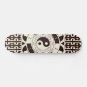 Yin Yang Pattern Skateboard Deck (Horizontal)