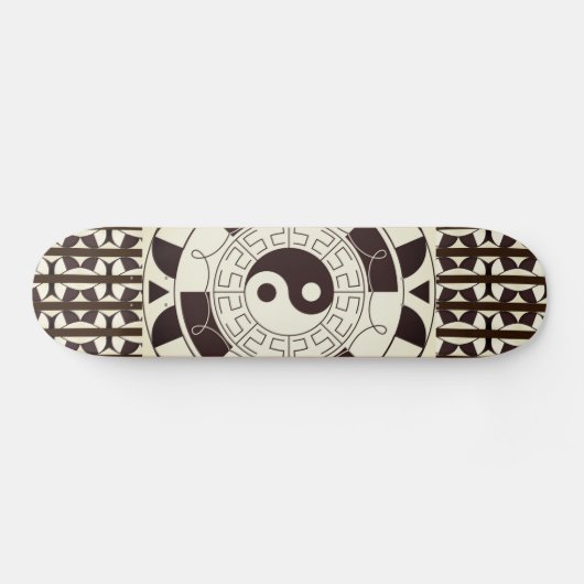 Yin Yang Pattern Skateboard Deck (Horizontal)
