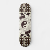 Yin Yang Pattern Skateboard Deck (Vorderseite)