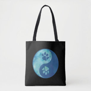 Yin Yang Paw Blue Tasche