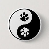 Yin Yang Paw Button (Vorderseite)