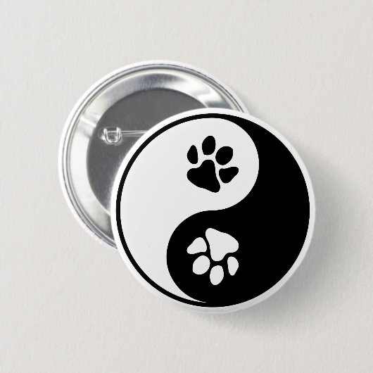Yin Yang Paw Button (Vorne & Hinten)