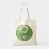 Yin Yang Paw Green Tragetasche (Rückseite)
