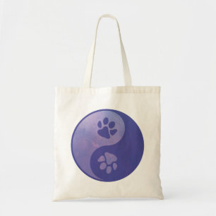Yin Yang Paw Lila Tote Bag Tragetasche