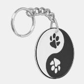 Yin Yang Paw Schlüsselanhänger (Vorderseite links)