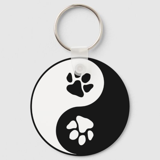 Yin Yang Paw Schlüsselanhänger (Vorderseite)