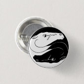 Yin Yang Pferde-Taste Button (Vorne & Hinten)