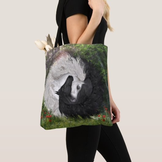 Yin Yang Pferdesommer-Fall 2 versah Tasche mit (Von Nahem)
