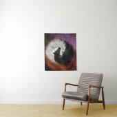 Yin Yang Pferdetapisserie Wandteppich (Beispiel)