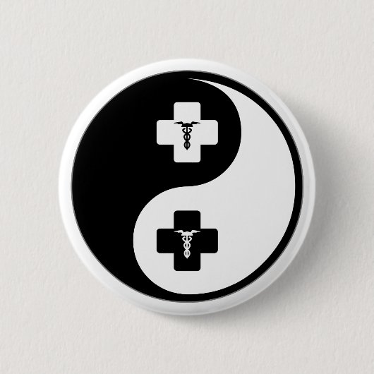 Yin Yang Phlebotomy Button (Vorderseite)