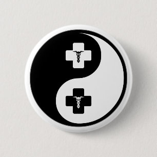 Yin Yang Phlebotomy Button