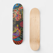 Yin Yang Phoenix und Dragon Skateboard Deck (Vorderseite)