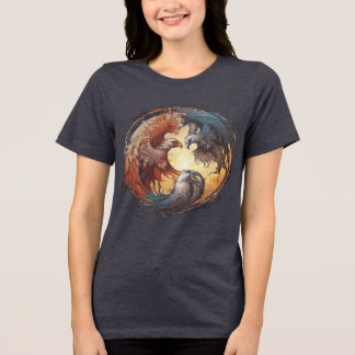 Yin Yang Phoenix - Wiederherstellung durch Balance Tri-Blend Shirt
