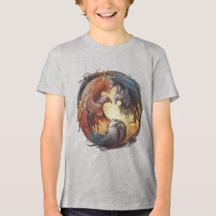 Yin Yang Phoenix - Wiederherstellung durch Balance Tri-Blend Shirt