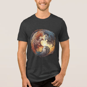 Yin Yang Phoenix - Wiederherstellung durch Balance Tri-Blend Shirt
