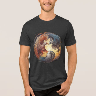 Yin Yang Phoenix - Wiederherstellung durch Balance Tri-Blend Shirt