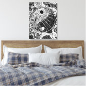 Yin Yang Phrame Leinwanddruck (Insitu (Schlafzimmer))