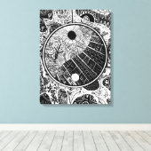 Yin Yang Phrame Leinwanddruck (Insitu (Holzboden))
