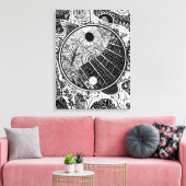 Yin Yang Phrame Leinwanddruck (Insitu (Wohnzimmer))