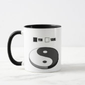 Yin Yang Pie Chart Tasse (Links)