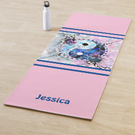 Yin Yang Pink Monogramm Yogamatte