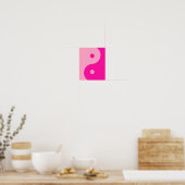 Yin Yang Pink Poster (Küche)