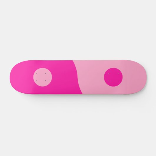 Yin Yang Pink Skateboard (Horizontal)